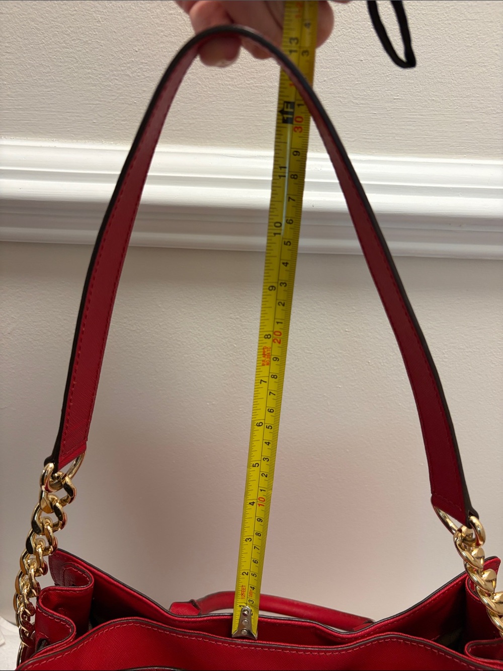 Like New Michael Kors Hamilton Bag Scarlet Red - Picture 13 of 15